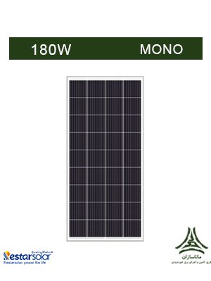 پنل خورشیدی مونو کریستال 180 وات Restar مدل RT6E-M