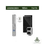 پمپ خورشیدی 2 اینچ، 2200 وات، 280 ولت DC برند Sunpower